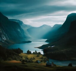 lake in the mountains