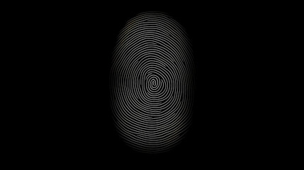 Fingerprints on black background