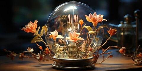 Zoom in on a bulb! The tiny details reveal a world of fine lines and delicate curves. 