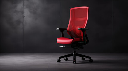 Fototapeta na wymiar red office chair