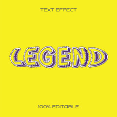 Vector Legend Text Style Effect