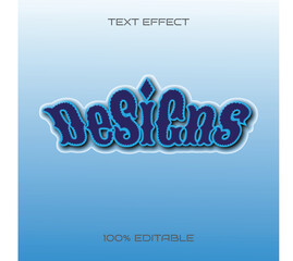 Vector Designs Text Style Effect