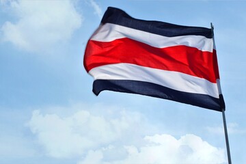 Fototapeta na wymiar Bandera Costa Rica