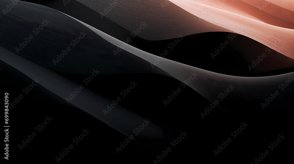 Poster digital technology blue rhythm wavy line abstract graphic poster web page ppt background with genera