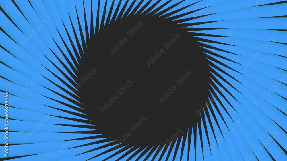 Poster circular abstract intro screensaver made of lines on a gray background. rendering animation.