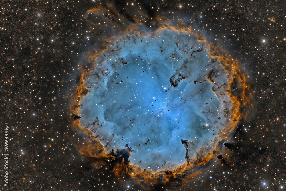 Wall mural an image inviting us to listen to the whispers of the universe through a nebula's intricate structur
