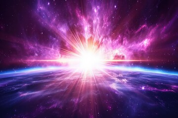 Fototapeta premium An image capturing the diverse and captivating visions that a universe nebula presents to those who observe it, igniting a sense of cosmic wonde