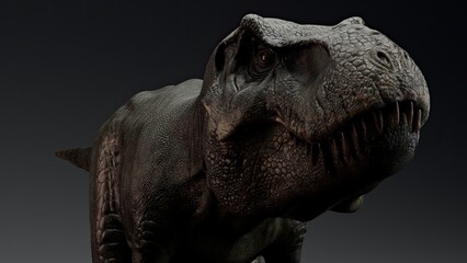 Tyrannosaurus Rex Stan render of background. 3d rendering