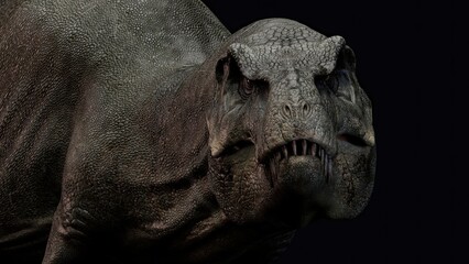 Obraz premium Tyrannosaurus Rex Stan render of background. 3d rendering