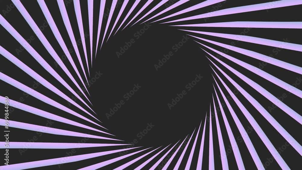 Poster circular abstract intro screensaver made of lines on a gray background. rendering animation.