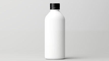 mockup for a sleek white bottle