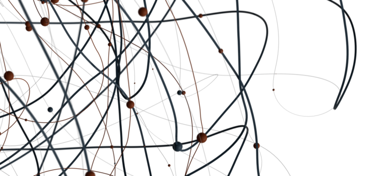 Abstract network of physical devices on the Internet using a network connection