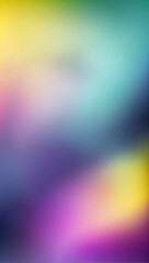 Blurred Soft Background Wallpaper in Yellow Navy Blue Purple Green Gradient Colors