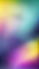 Obraz premium Blurred Soft Background Wallpaper in Yellow Navy Blue Purple Green Gradient Colors