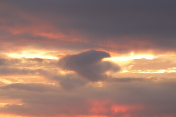 clouds at sunset