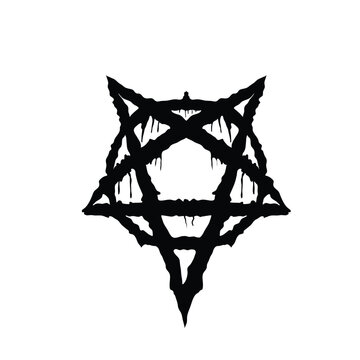 pentacle tatto vector art