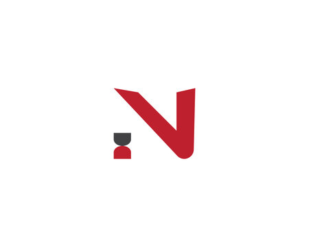 N letter creative logo design.