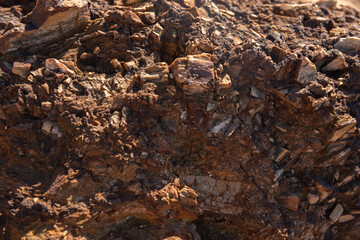 Mineral material surface closeup with natural pattern for design and decoration