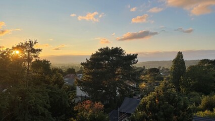 Stunning sunset over Bristol, August 2022