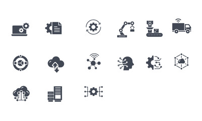 Industry icons vector design