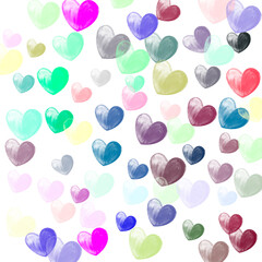 seamless background with hearts