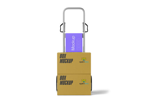 Hand Truck Mockup