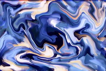 Obraz premium Blue wavy pattern background design graphic artist accents stylish and vibrant with liquid and fluid effect