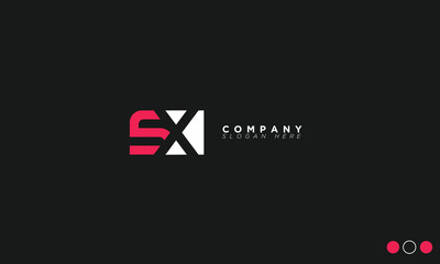 SX Alphabet letters Initials Monogram logo XS, S and X