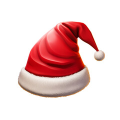 Santa claus hat PNG without background. Generative AI