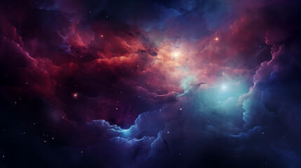 Obraz na płótnie Canvas Nebulas and clouds in the space, background, desktop wallpaper