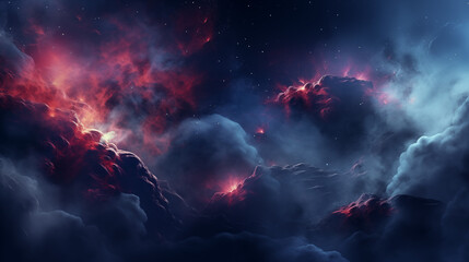Nebulas and clouds in the space, background, desktop wallpaper - obrazy, fototapety, plakaty