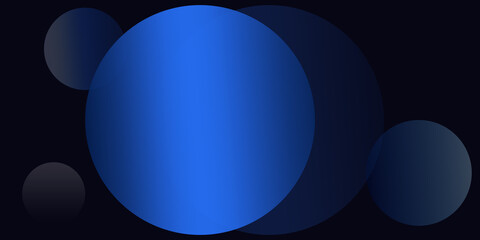 background with circles, blue circles on a dark background