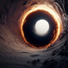 black hole but seen from inside