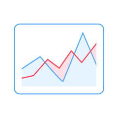 business graph chart with arrow	