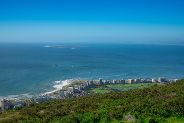 View of a part of the beautiful Cape Town from Signal Hill South Africa
