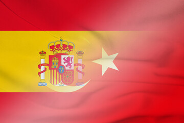 Spain and Turkey government flag transborder negotiation TUR ESP