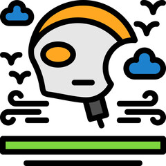 Motorcycle helmet Icon