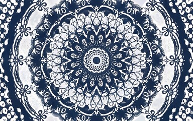 blue mandala background