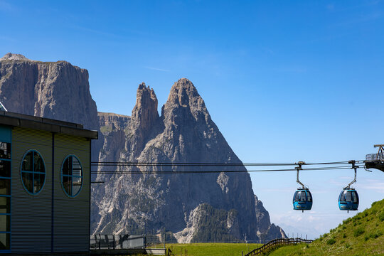 Ankunft auf der Seiser Alm, S&uuml;dtirol
