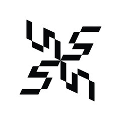 CERAMIC DESIGN LOGO MONOGRAM THAT SHAPES THE LETTER 