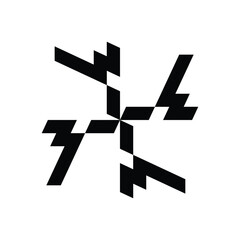 CERAMIC DESIGN LOGO MONOGRAM THAT SHAPES THE LETTER 