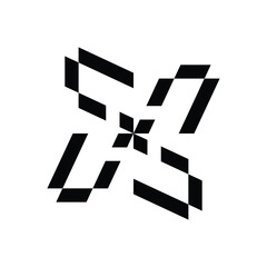 CERAMIC DESIGN LOGO MONOGRAM THAT SHAPES THE LETTER 