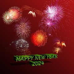happy new year 2024 may it be blessed and happy