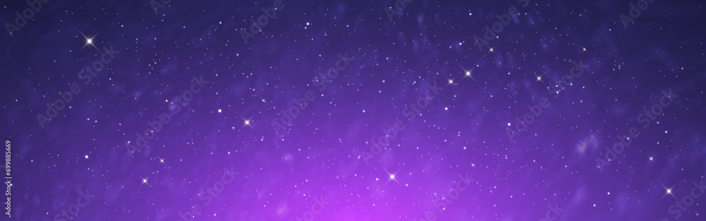 Wall mural cosmos background. shining nebula with stars. magic space texture with stardust. realistic milky way