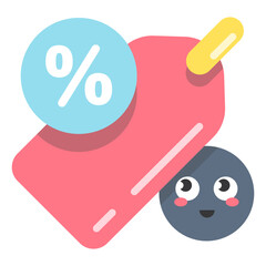 price tag icon. Discount coupons symbol