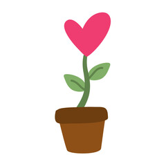 love folwer valentine's day design elements