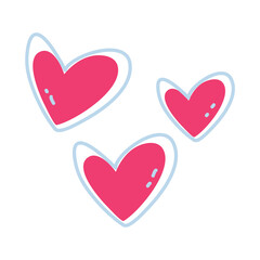 Retro Valentine's day element Heart