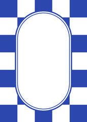 Retro Chess Board Shape Frame