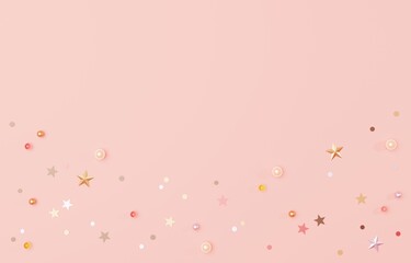 3D背景素材_ラメ_ピンク