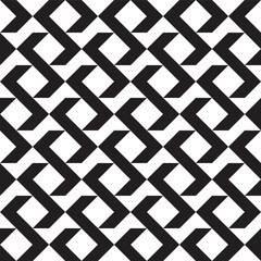 Seamless abstract geometric interlocking pattern
